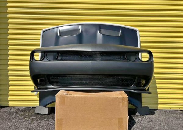 Hood & Bumper Challenger 2008 to 2023 SRT style & widebody kit challenger