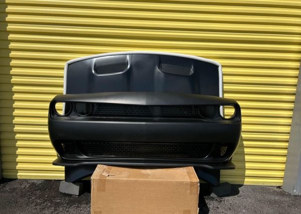 Hood & Bumper Challenger 2008 to 2023 SRT style & widebody kit challenger - Image 8