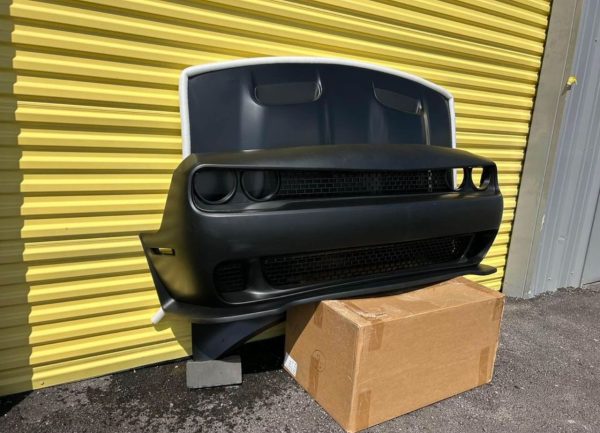 Hood & Bumper Challenger 2008 to 2023 SRT style & widebody kit challenger - Image 6