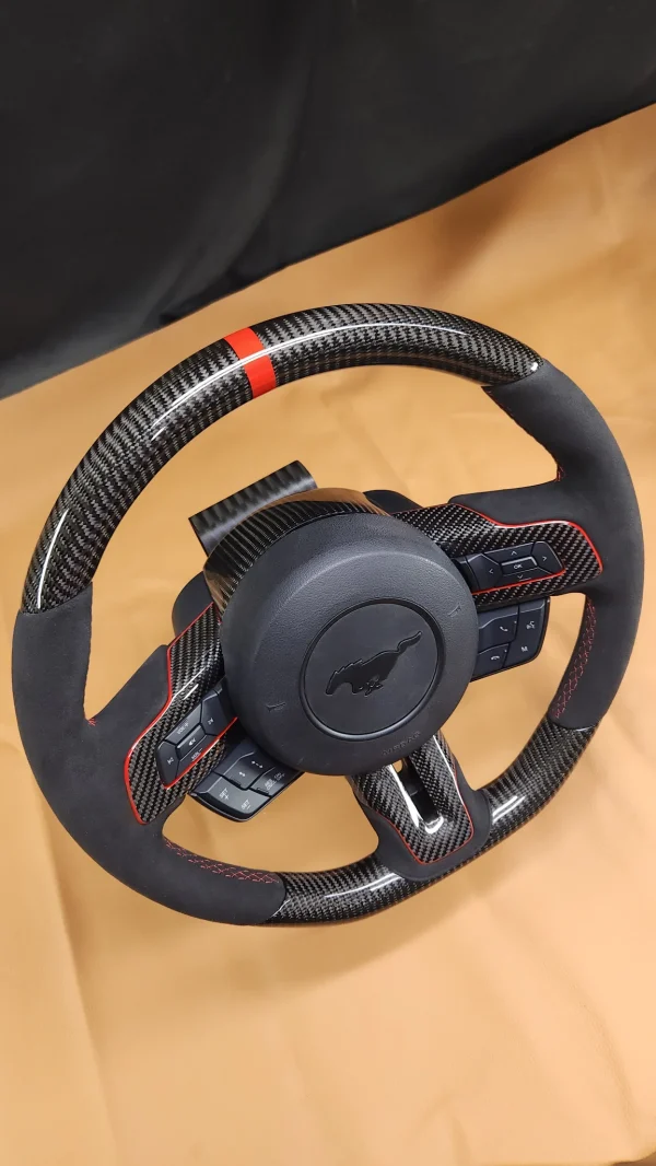 2015-2023 Mustang Steering Wheel With Colored Accents - Image 4