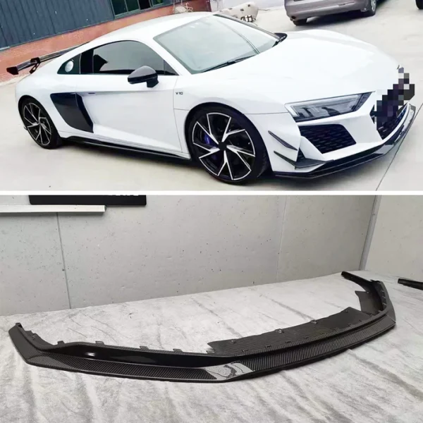 Front Splitter Lip Spoiler Splitter fits new Audi R8 2019 Present