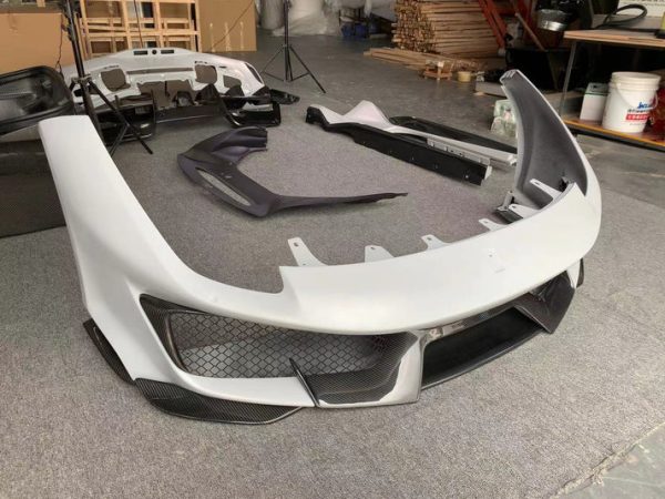 Full dry carbon fiber upgrade conversion Ferrari Pista body kit 2015-2019 - Image 7