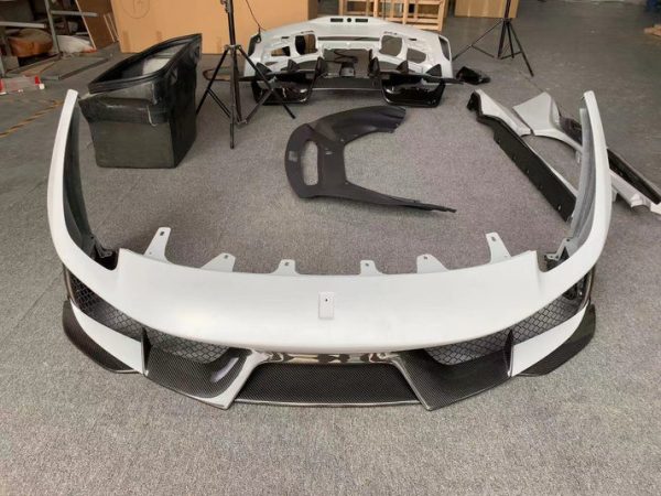 Full dry carbon fiber upgrade conversion Ferrari Pista body kit 2015-2019 - Image 8