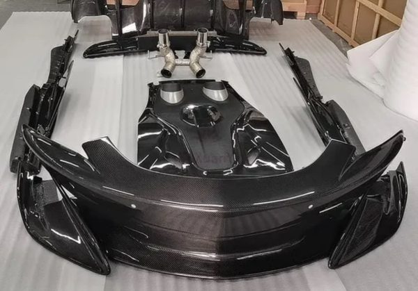 Dry Carbon Fiber Front Bumper Spomicrophone Side Skirt Front Hood Fit For McLaren 540C 570S 600LT Upgrade Body Kit