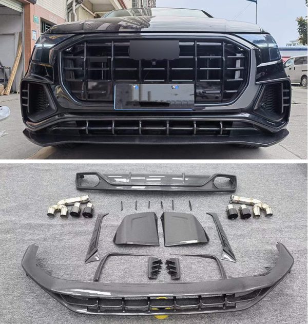 Carbon fiber body kit fit Audi Q8 2019-2023