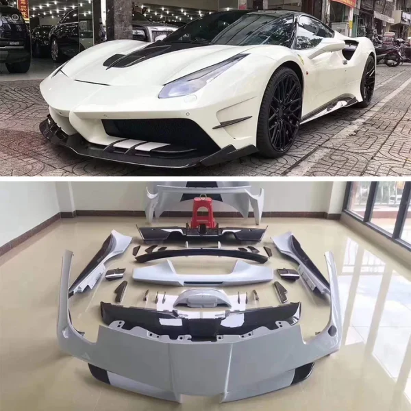 Carbon Fiber Aerodynamic Body Kit fit Ferrari 488 GTB 2015-2019