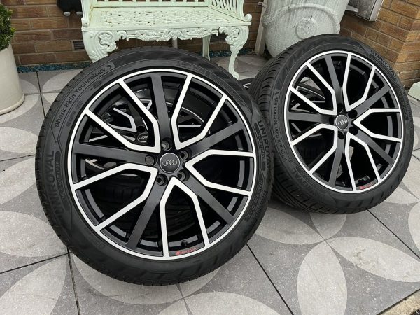 AUDI Q5 SQ5 80A 20" INCH 15 SPOKE BLACK/DIAMOND CUT ALLOY WHEEL