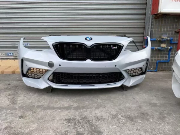 2016-2021 BMW M2 C Complete Front Bumper Assembly - Nose Cut