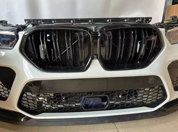 2019-2023 BMW X6 M Complete Front Bumper Assembly - Nose Cut OEM - Image 5