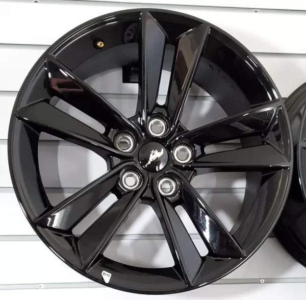 SET OF 4 2015-2024 FORD MUSTANG FACTORY OEM 18" GLOSS BLACK WHEELS RIMS 95861 - Image 9