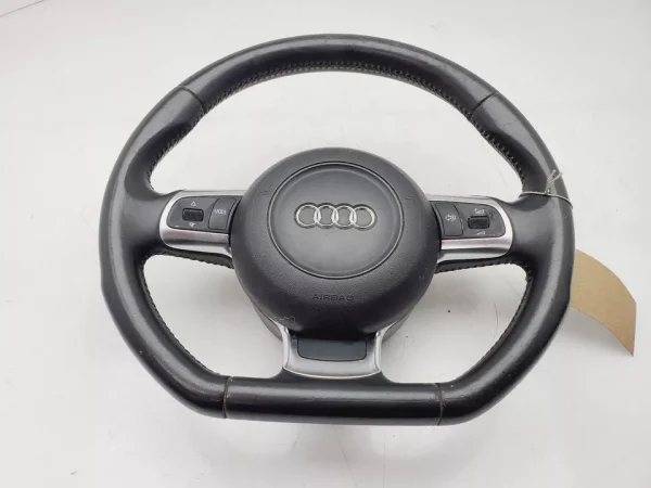 2007 AUDI TT S LINE MK2 (8J) Flat Bottom Leather Steering Wheel + SRS A/Bag