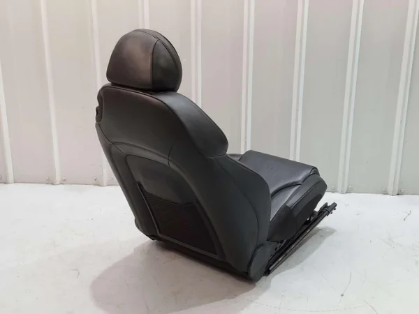 11-15 AUDI R8 FRONT LH LEFT SEAT BLACK LEATHER - Image 4