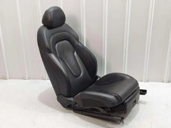 11-15 AUDI R8 FRONT LH LEFT SEAT BLACK LEATHER