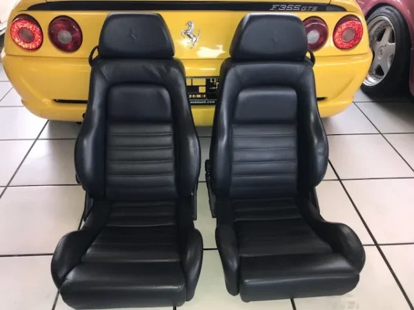 Ferrari F355 GTS original seats blue as new lumbar 21000 KM driver/ passenger