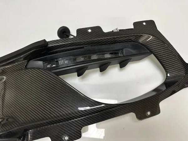 LOTUS EVORA GT410 GT430 FRONT CARBON FIBRE BUMPER COOLING DUCT & DRL - Image 8