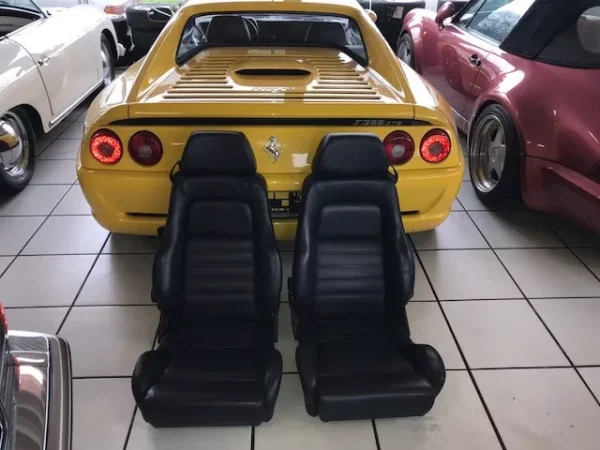 Ferrari F355 GTS original seats blue as new lumbar 21000 KM driver/ passenger - Image 3