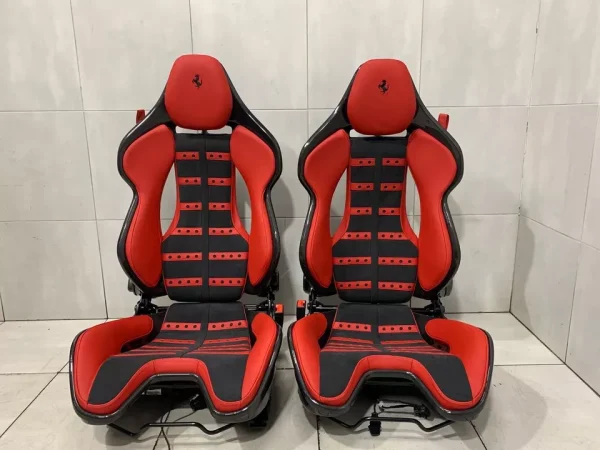 ORIGINAL OEM FERRARI 296 SF90 296GTB GTS DAYTONA SPORT CARBON BUCKET SEATS SET