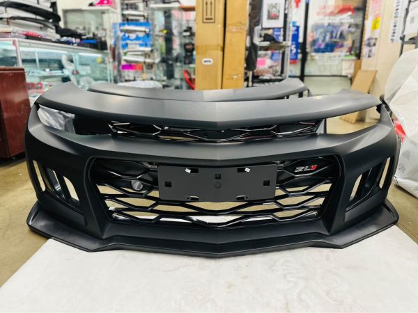 Fits 16-23 Chevy Camaro ZL1 Style Unpainted Front Bumper Cover Conversion w/ Lip