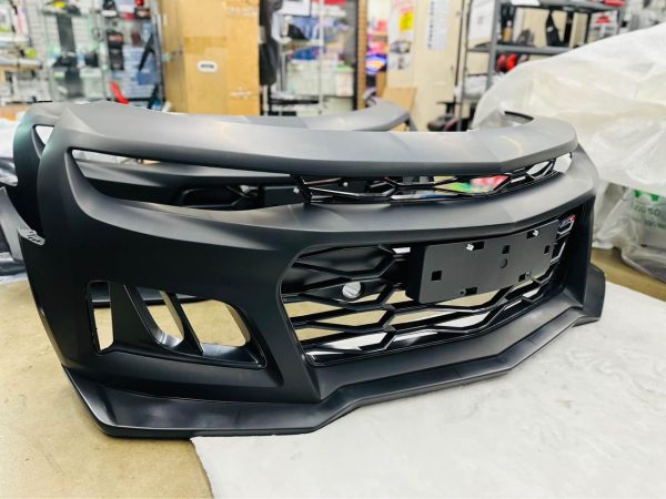 Fits 16-23 Chevy Camaro ZL1 Style Unpainted Front Bumper Cover Conversion w/ Lip - Image 3