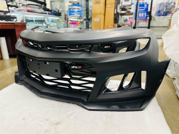 Fits 16-23 Chevy Camaro ZL1 Style Unpainted Front Bumper Cover Conversion w/ Lip - Image 2