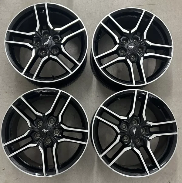 SET OF 4 Ford Mustang Black OEM Wheels 18” 2018-2023 Rims Stock Factory 10157