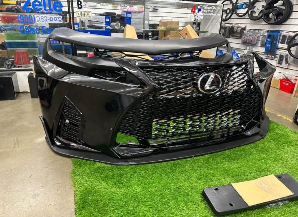 For 06-13 Lexus IS250 IS350 Conversion to 21+ F-Sport Front Bumper Painted Black #202 black - Image 3