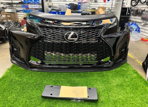 For 06-13 Lexus IS250 IS350 Conversion to 21+ F-Sport Front Bumper Painted Black #202 black - Image 2