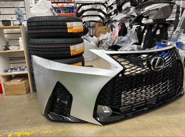 For 06-13 IS250 IS350 Conversion to 21+ F-Sport Front Bumper Painted Silver 1CO - Image 2