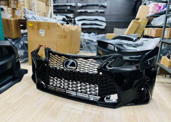 For 06-13 Lexus IS250 IS350 Conversion to 21+ F-Sport Front Bumper Painted Black