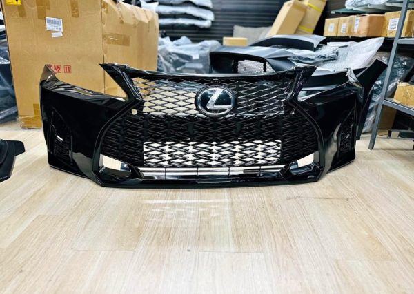 For 06-13 Lexus IS250 IS350 Conversion to 21+ F-Sport Front Bumper Painted Black - Image 3