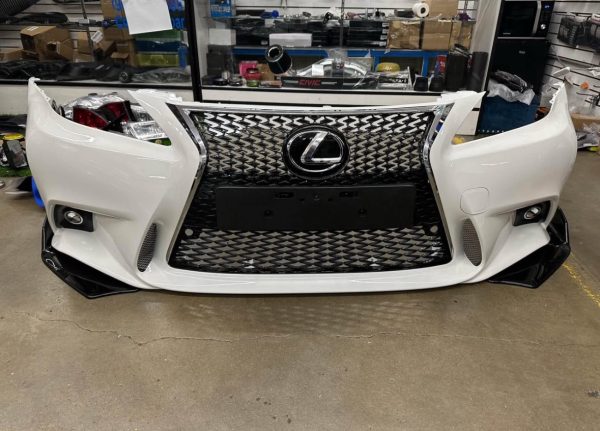 2006-2013 Lexus IS250 IS350 C 2IS to 3IS Front Bumper Conversion F-Sport New pearl crystal white - Image 5