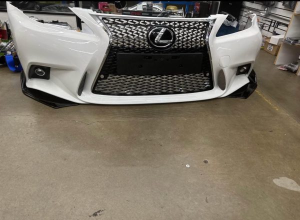 2006-2013 Lexus IS250 IS350 C 2IS to 3IS Front Bumper Conversion F-Sport New pearl crystal white