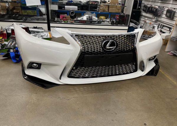 2006-2013 Lexus IS250 IS350 C 2IS to 3IS Front Bumper Conversion F-Sport New pearl crystal white - Image 3