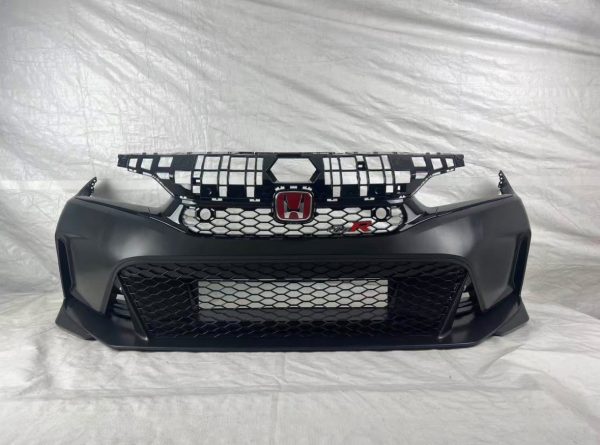 Fits 22-24 Honda Civic Sedan Type-R Style Front Bumper With Upper & Lower Grille