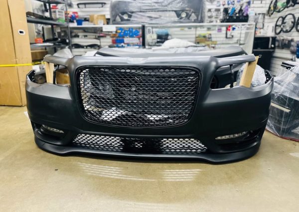 Fits 11-14 Chrysler 300 Front Bumper Cover Conversion Replacement BodyKit complete with foglights an