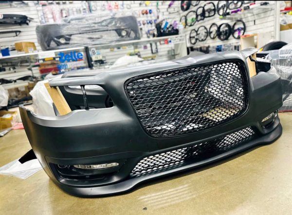 Fits 11-14 Chrysler 300 Front Bumper Cover Conversion Replacement BodyKit complete with foglights an - Image 3