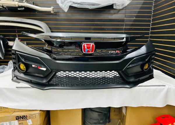 Fits 16-21 Honda Civic 10th-Gen 2DR 4DR  5 door hachtback Type-R Front Bumper Cover Conversion PP un