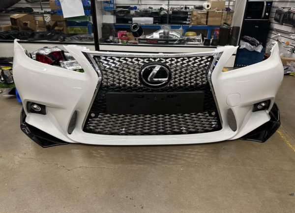 2006-2013 Lexus IS250 IS350 C 2IS to 3IS Front Bumper Conversion F-Sport New pearl crystal white - Image 5