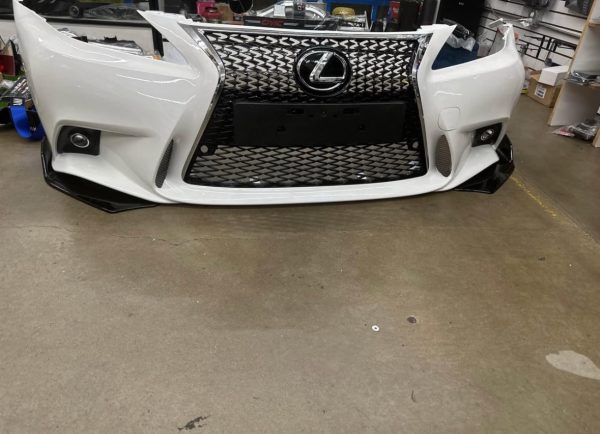 2006-2013 Lexus IS250 IS350 C 2IS to 3IS Front Bumper Conversion F-Sport New pearl crystal white - Image 4