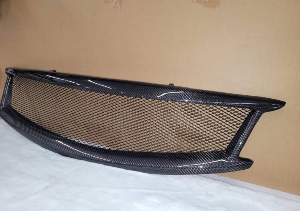 Infiniti G G37 Nissan Skyline 10-14 Sedan Carbon Fiber Honeycomb Front Grill - Image 3