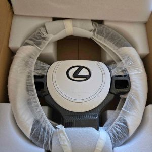 Lexus IS 350 F sport White Perforated Leather Carbon Fiber Sports Sterring Wheel