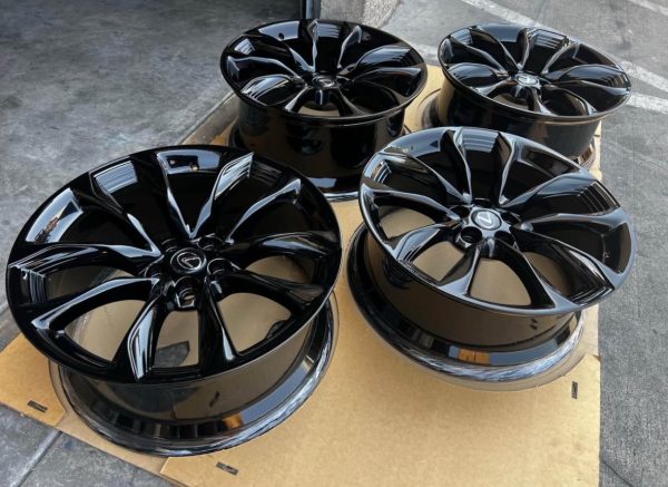 21” FORGED LEXUS LC500 GLOSS BLACK STAGGERED WHEELS OEM STOCK FACTORY LS500 RIMS - Image 3