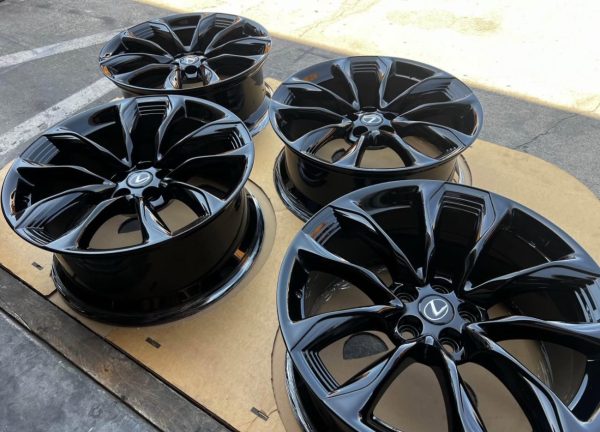 21” FORGED LEXUS LC500 GLOSS BLACK STAGGERED WHEELS OEM STOCK FACTORY LS500 RIMS - Image 9