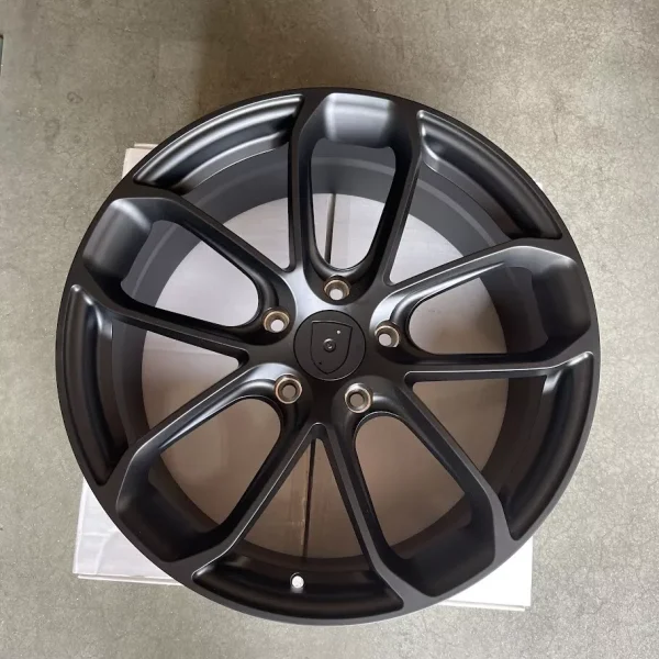 20x9/21x11.5 Forged Turbo Style fit Porsche 5x130 44/60 Satin Black Wheels Rims - Image 3