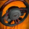 2015-2023 S550 Mustang Red Carbon Fiber Steering