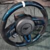 2015-2023 Mustang S550 Steering Wheel Blue Carbon Fiber - Image 7