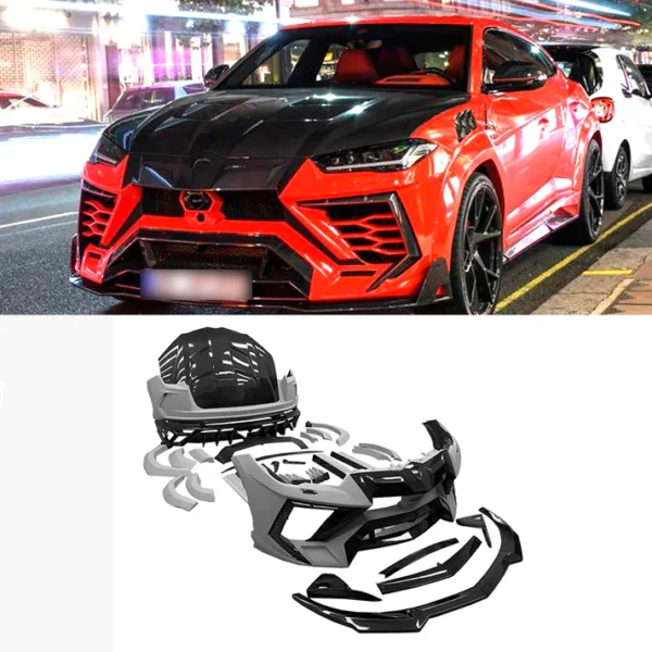 Dry Carbon Fiber Full Body Kit for Lamborghini Urus 2018-Up Hood Bumper Spoiler Diffuser Fenders Side Step