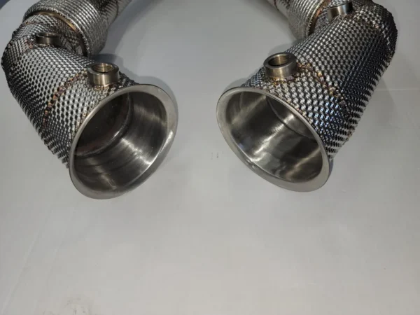 MCLAREN 540C, 570S, 570GT RACE DOWNPIPES WITH HEAT SHIELD WRAPPING (2016+) - Image 2