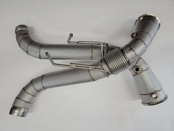 MCLAREN 540C, 570S, 570GT RACE DOWNPIPES WITH HEAT SHIELD WRAPPING (2016+) - Image 4