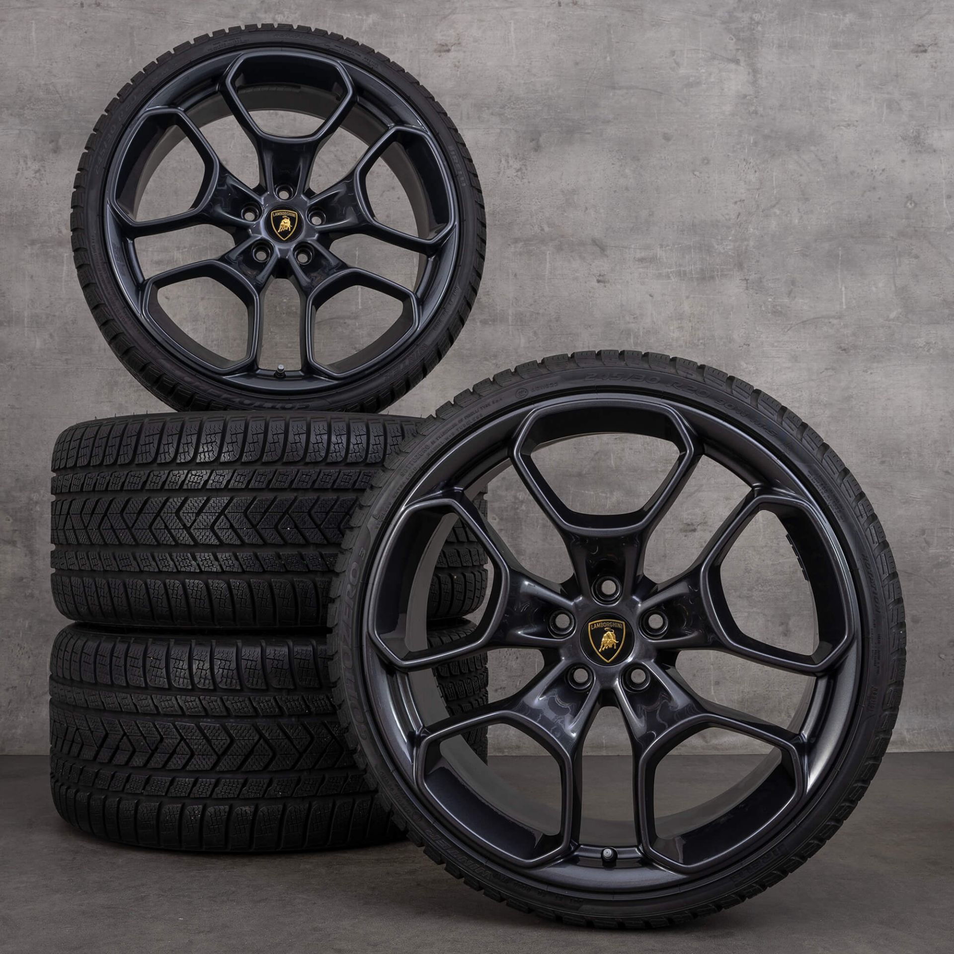 Lamborghini 20 inch Huracan rims Giano alloy winter tires wheels